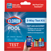 Clorox Pool\u0026Spa 3-Way Test Kit pH, Chlorine, or Bromine 4.8 ounces